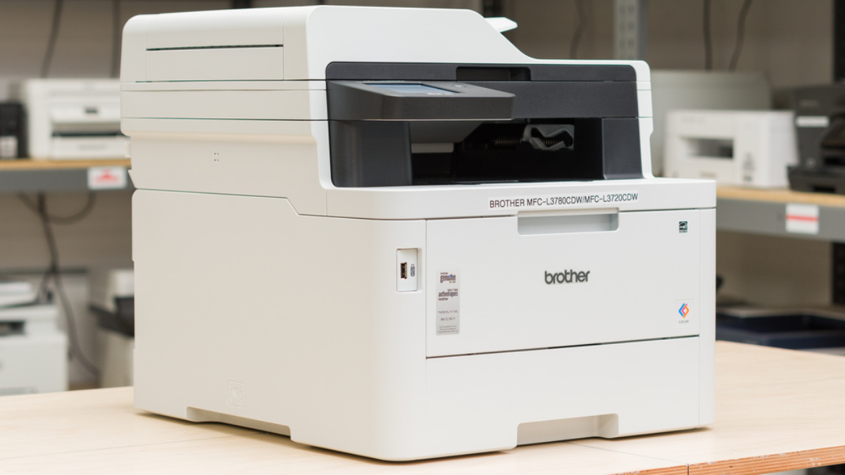 The Brother MFC-L3780CDW is an all-in-one color laser printer