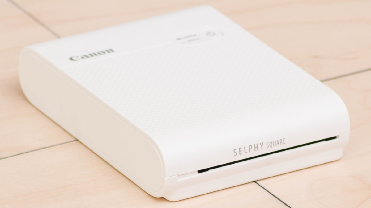 The Canon SELPHY Square QX10 is a small photo printer