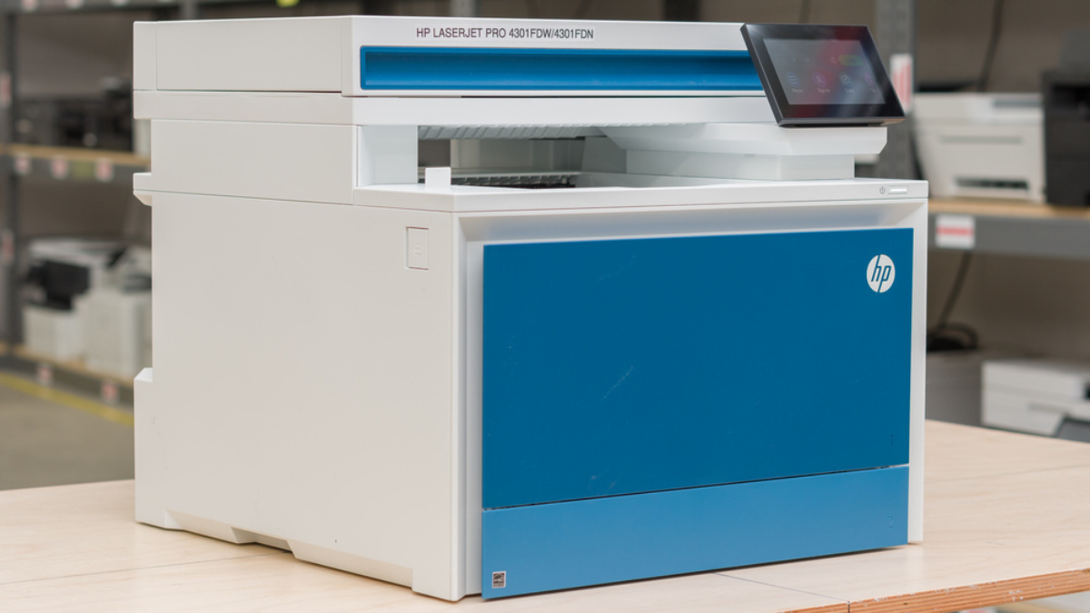 The HP Color LaserJet Pro MFP 4301fdw is an all-in-one color laser printer for homes and offices