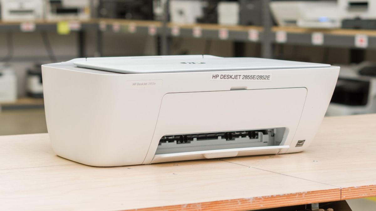 The HP DeskJet 2855e/2852e is a budget all-in-one inkjet printer