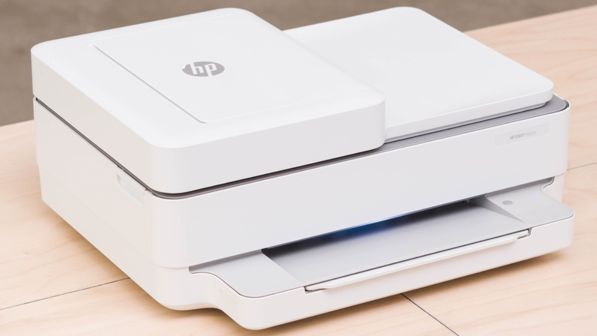 The HP ENVY 6455e is an all-in-one colour inkjet printer