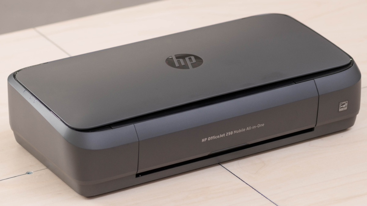 The HP OfficeJet 250 Mobile Printer is an all-in-one, portable inkjet printer