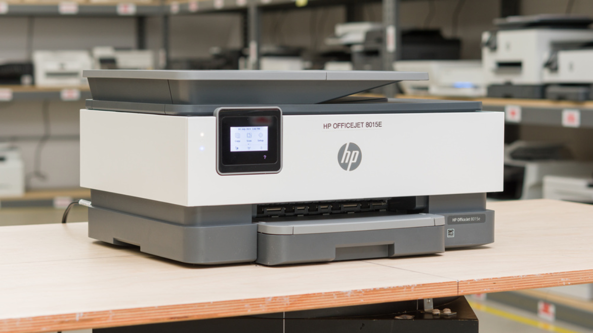 The HP OfficeJet 8015e is a low-cost all-in-one inkjet printer